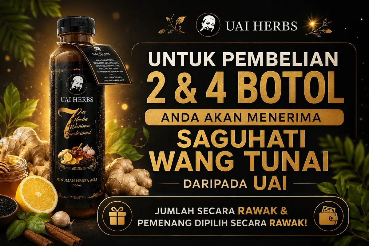 Saguhati hadiah percuma daripada UAI Herbs