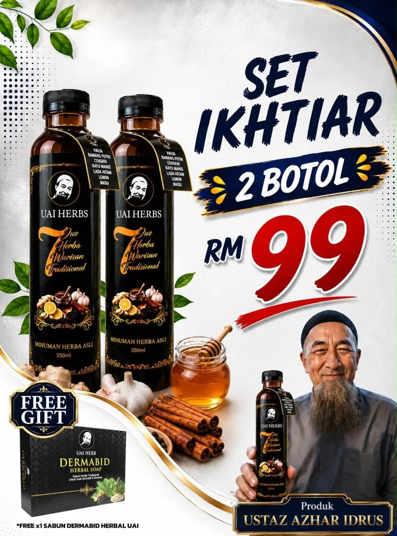 Set Ikhtiar - 2 botol Jus UAI Herbs, RM99