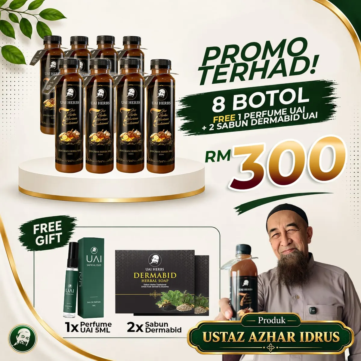 Set Istimewa - 8 botol Jus UAI Herbs, RM300