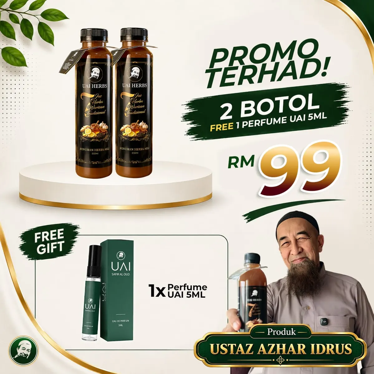 Set Ikhtiar - 2 botol Jus UAI Herbs, RM99
